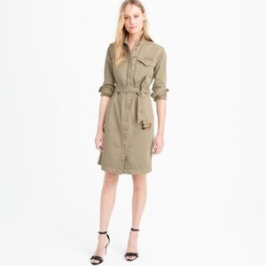 J.crew Belted Chino Dress
